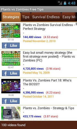 Plants vs Zombies Free Tips截图1