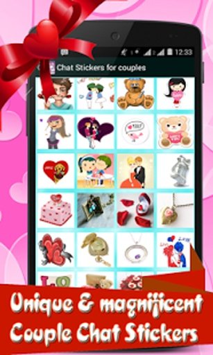 Emoji Couple Chat Stickers截图2