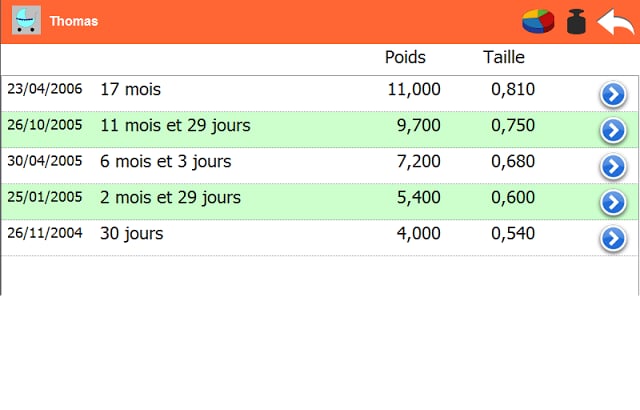 Carnet suivi des enfants DEMO截图3