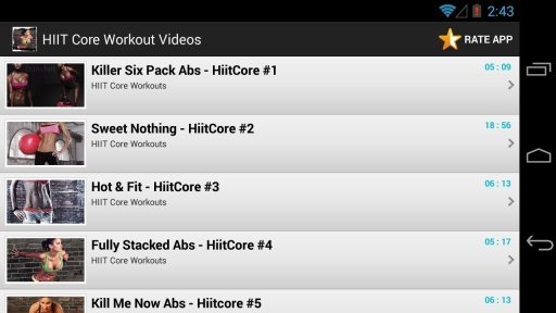 HIIT Core Workout Videos截图3