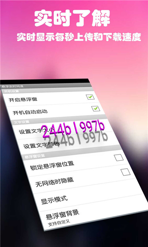 悬浮实时网速截图1