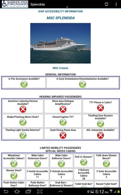 Barrier-Free MSC Cruises截图1