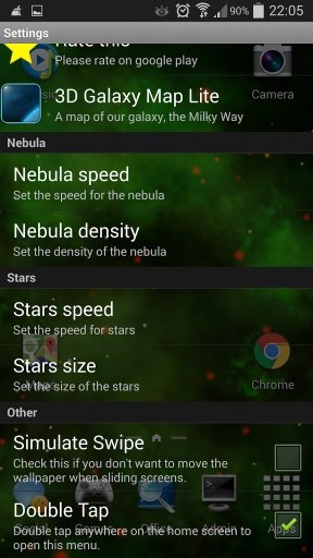 Green Nebula Live Wallpaper截图1