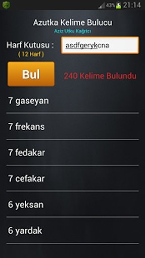 Kelime Bulucu截图3