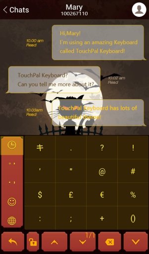 TouchPal SkinPack Jack-O-Lanterns截图2