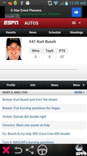 Kurt Busch NASCAR截图1