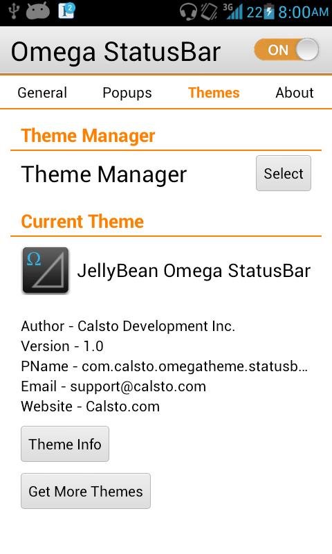 JB 4.2 Omega StatusBar Theme截图3