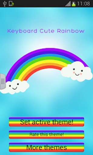 键盘可爱的彩虹截图9