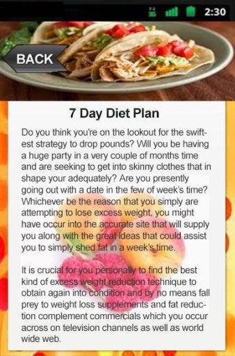 7 Day Diet Plan截图3