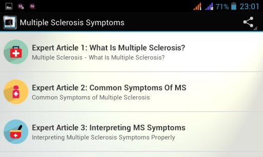 Multiple Sclerosis Symptoms截图2