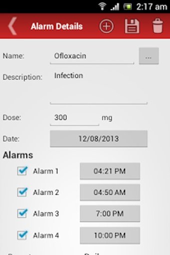 Medicine Alarm Reminder截图1