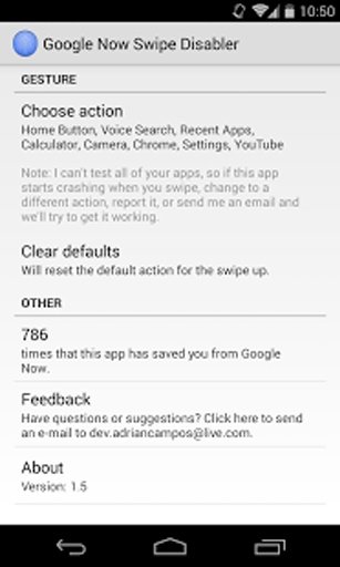 Google Now Swipe Disabler截图7