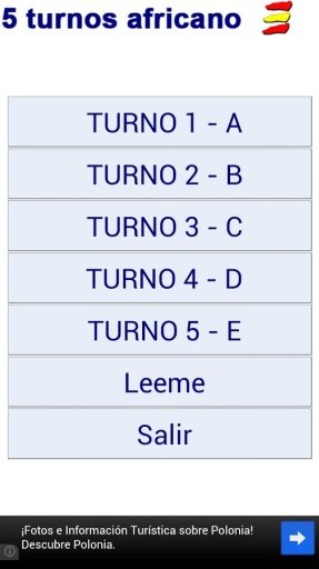 5 Turnos Africano Calendario截图3