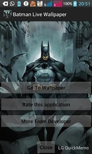 Batman's Bat Live Wallpaper截图2