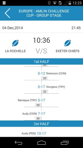 Rugby Live Score截图3