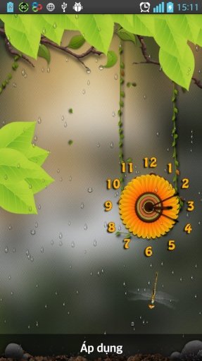 Rain Clock Flower Wallpaper截图5