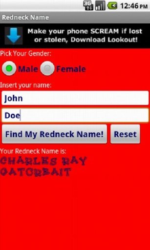 What's Your Redneck Name?截图4