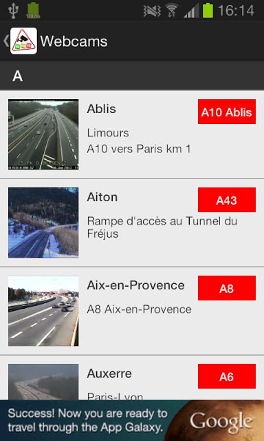 Trafic Info &amp; Webcams - France截图3