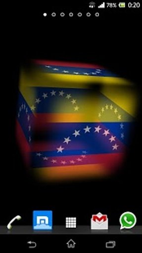 3D Venezuela Cube Flag LWP截图1