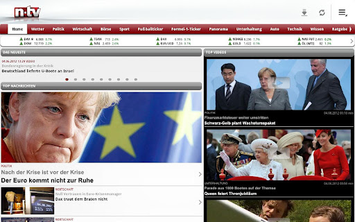 n-tv Tablet Nachrichten截图2