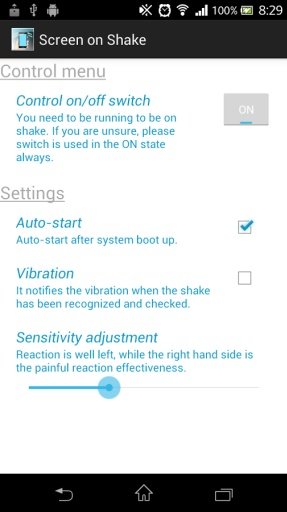 Screen on Shake截图5