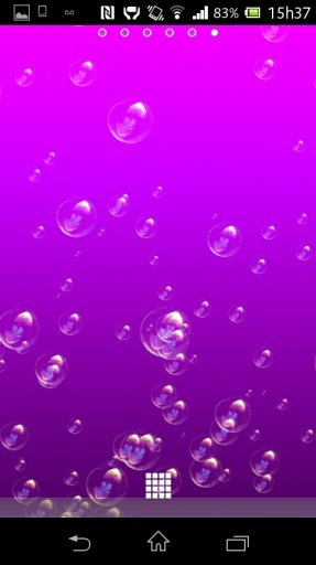 Bubble 3D Purple Livewallpaper截图6