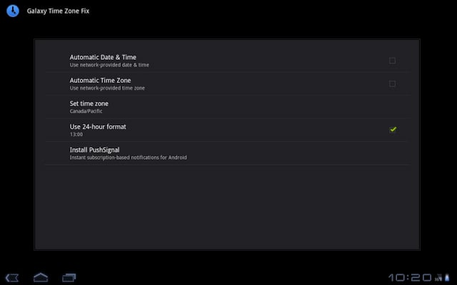 Galaxy Time Zone Fix截图2