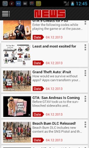 GTA Games Cheats &amp; News截图4