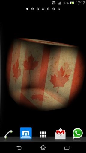 3D Canada Cube Flag LWP截图1