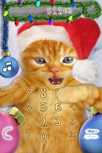 Christmas Kitten Calculator截图3