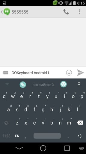 Android L Theme GoKeyboard截图4