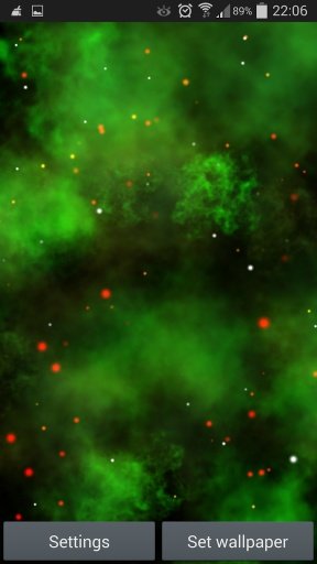 Green Nebula Live Wallpaper截图4