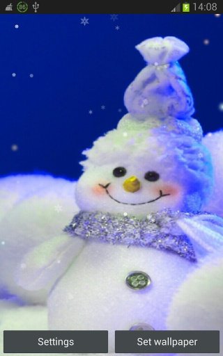 HD Christmas Snowman lwp截图1