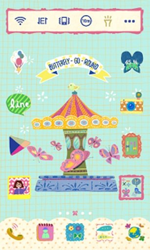 Butterfly Go Round Dodol Theme截图3