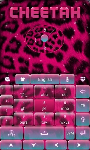 Pink Cheetah GO Keyboard Theme截图3