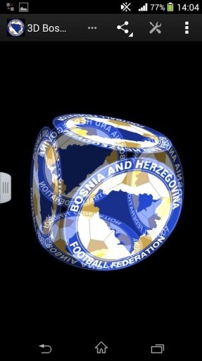 3D Bosnia Football LWP截图2