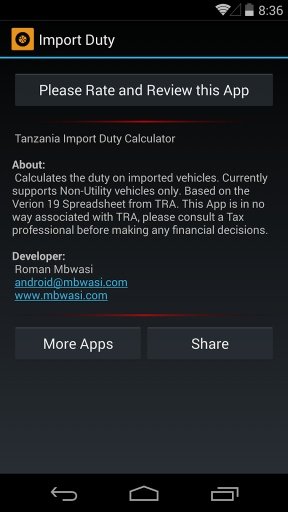 Tanzania Car Import Calculator截图2