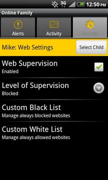 Norton Family Parental Control截图