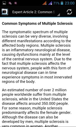 Multiple Sclerosis Symptoms截图6