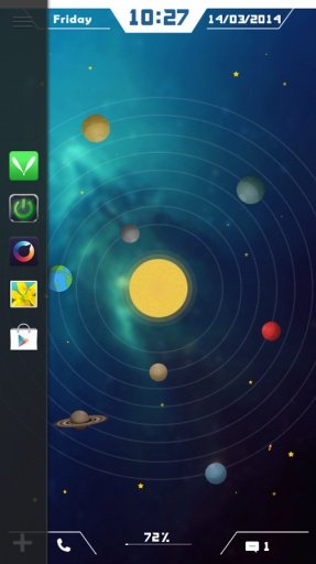 Solar System Live Locker Theme截图5