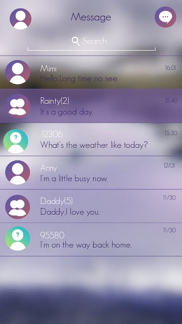 GO SMS LONELY THEME截图2