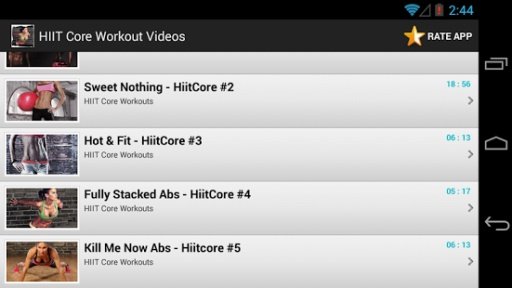 HIIT Core Workout Videos截图2