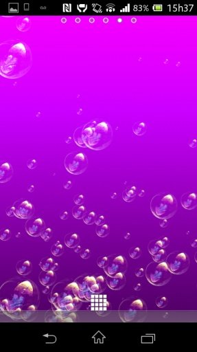 Bubble 3D Purple Livewallpaper截图4