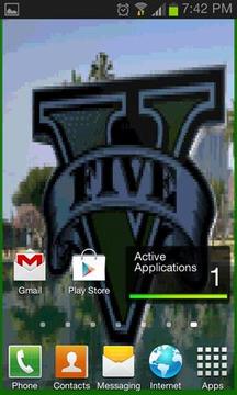 GTA V Logo Spin Live Wallpaper截图