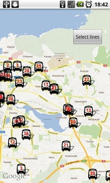 Tampere Bus Radar截图