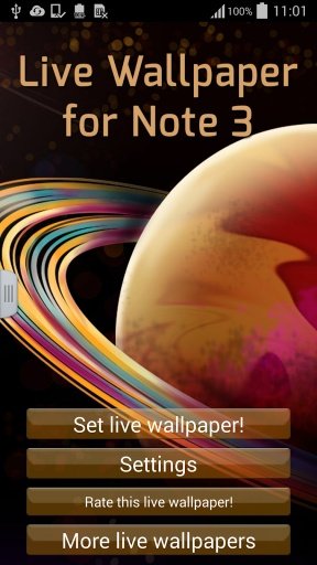 Live Wallpaper for Note 3截图1