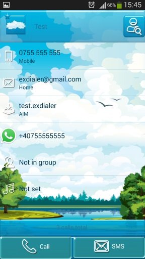 exDialer Blue Theme截图4