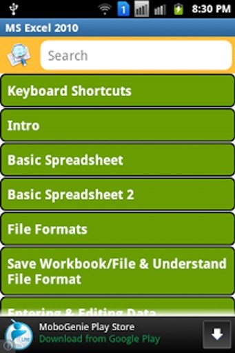 MS Excel Tutor截图6