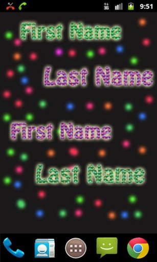 LED Name Live wallpaper截图3