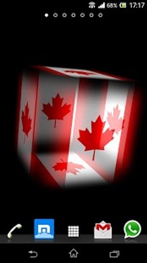 3D Canada Cube Flag LWP截图8